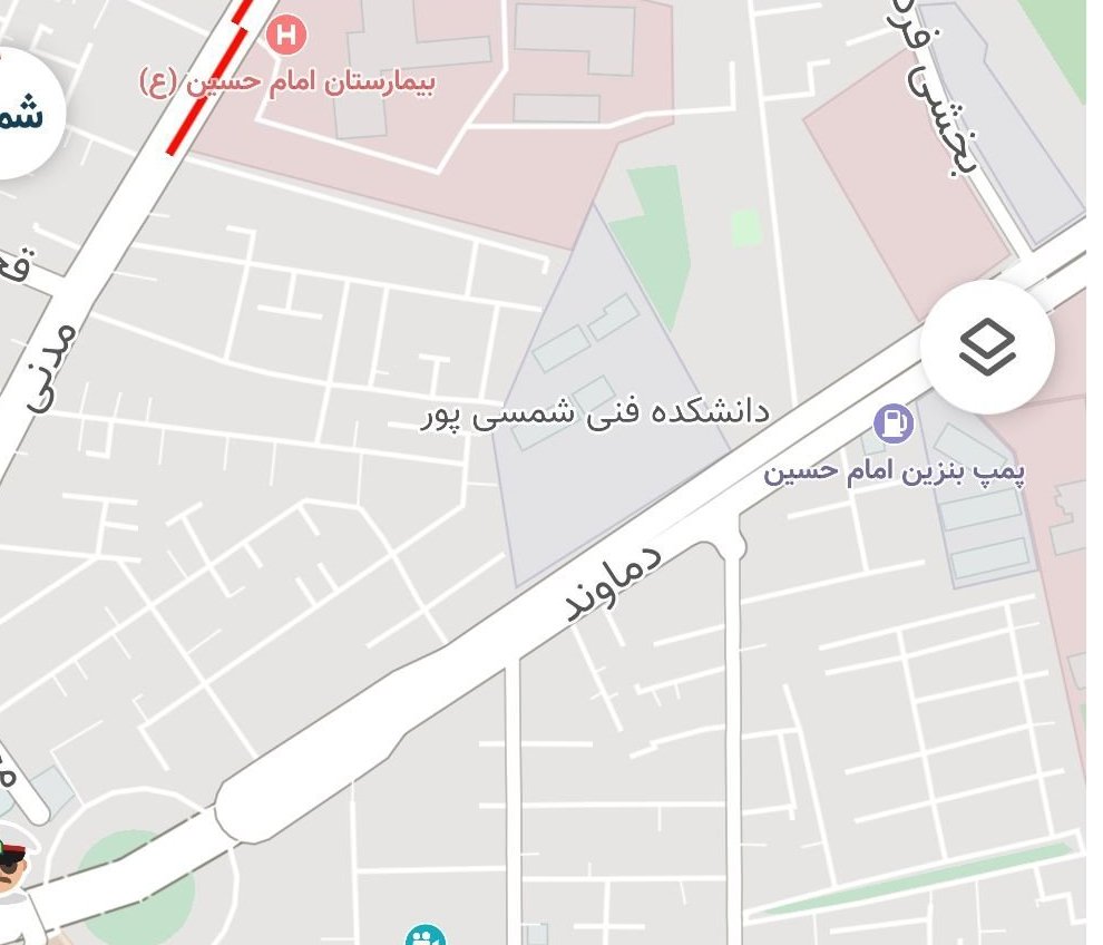 نقشه موقعیت هتل سه‌سوک